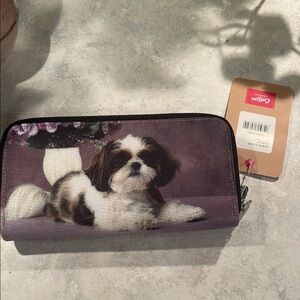 NWT Cotton Traders Double Zip Wallet